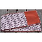 ポリ巻帯　網目(白地に紫網)　裏朱