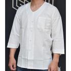 鯉口・綿麻・七分袖