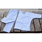 鯉口上下セット　組亀甲　浅黄