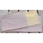 ポリの巻帯　縞(茶)　裏白茶