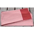 ポリの巻帯　縞(海老茶)　裏赤