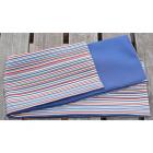 ポリ巻帯　多色縞　裏納戸